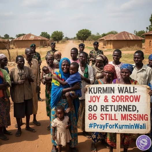 Kurmin Wali community as we welcome home eighty of our neighbors who narrowly escaped the recent attack in Kajuru